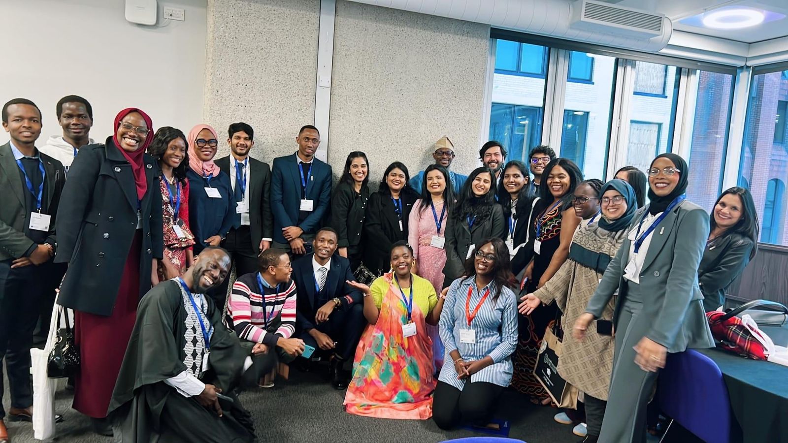 Group photo of scholars at an event